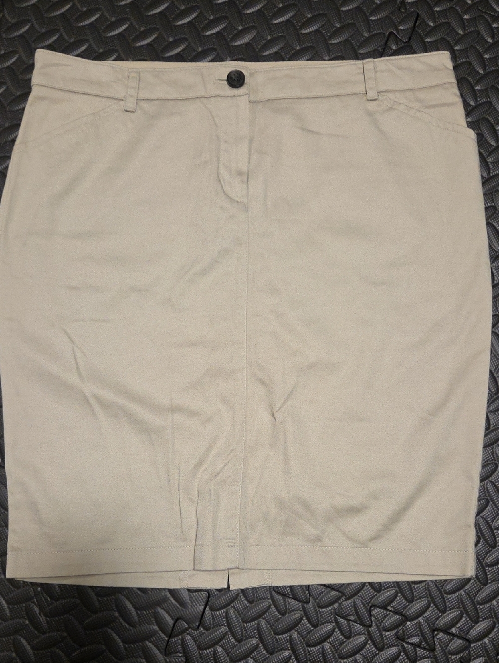 Mango Light Beige Pencil Skirt